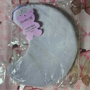 Crème Teddy Bag Plush Makeup Bag - Purple